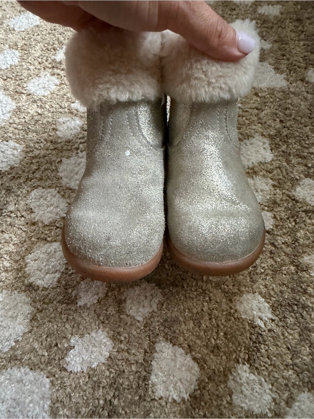 Toddler Ugg Jorie Metallic Boots ⭐️play condition - Picture 3 of 9